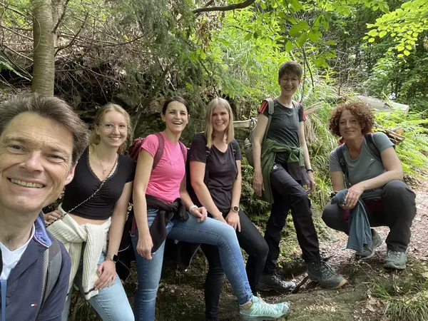 Praxisteam beim Wandern
